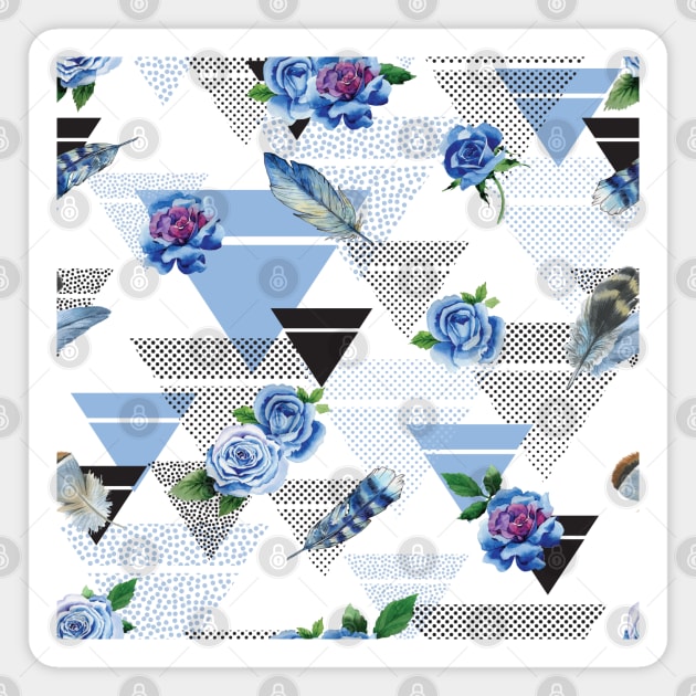 Blue Roses Magnet by Shadowisper